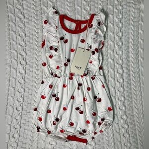 Kyte BABY Bubble Romper 2T Cherries